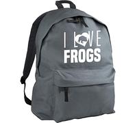 HippoWarehouse I Love Frogs Backpack ruck Sack Dimensions: 31 x 42 x 21 cm Capacity: 18 litres