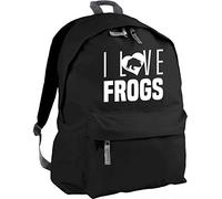 HippoWarehouse I Love Frogs Backpack ruck Sack Dimensions: 31 x 42 x 21 cm Capacity: 18 litres