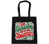 Hippowarehouse I love gardening from my head tomatoes Tote Shopping Gym Beach Bag 42cm x38cm, 10 litres