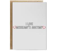 Hippowarehouse I LOVE MCDREAMY'S ANATOMY Personalised Card A6 with envelope for him for her Funny Cards for Men and Women Blank inside option