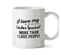 Hippowarehouse I Love My Cocker Spaniel More Than I Love People Printed Mug Cup Ceramic 10oz
