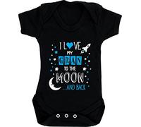 Hippowarehouse I Love My Gran to the Moon and Back (Blue) baby vest bodysuit (short sleeve) boys girls