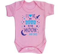 Hippowarehouse I Love My Gran to the Moon and Back (Blue) baby vest bodysuit (short sleeve) boys girls