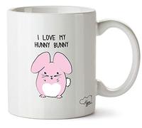 Hippowarehouse I Love My Hunny Bunny Rabbit Printed Mug Cup Ceramic 10oz