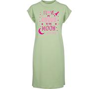Hippowarehouse I Love My Mummy to The Moon and Back (Pink) t-Shirt Dress Women's Adults Nightie Nightdress