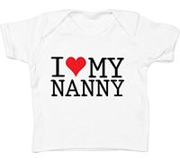 Hippowarehouse I Love My Nanny Baby Unisex t-Shirt Short Sleeve White