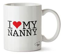 Hippowarehouse I Love My Nanny Printed Mug Cup Ceramic 10oz