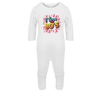 Hippowarehouse I Love The 80's Disco Baby Romper all in one piece unisex