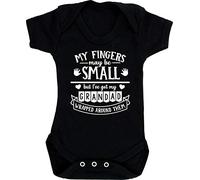 Hippowarehouse I may have small fingers but I've got my Grandad wrapped around them baby vest bodysuit (short sleeve) boys girls