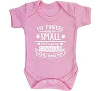 Hippowarehouse I may have small fingers but I've got my Grandad wrapped around them baby vest bodysuit (short sleeve) boys girls