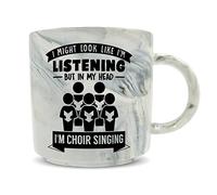 Hippowarehouse I Might Look Like I'm Listening But in My Head I'm Choir Singing Printed Mug Various Colour Options Ceramic Cup Kitchenware 11oz