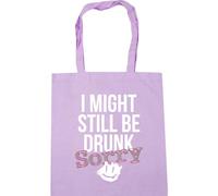 Hippowarehouse I Might Still Be Drunk Sorry Tote Shopping Gym Beach Bag 42cm x38cm, 10 litres
