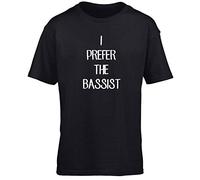 Hippowarehouse I Prefer The Bassist Kids Children's Short Sleeve t-Shirt Black