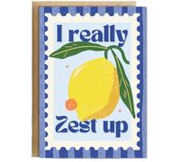 Hippowarehouse I really zest up Personalised Card A5 with envelope for him for her Funny Cards for Men and Women Blank inside option