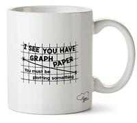 Hippowarehouse I See You Have Graph Paper You Must be Plotting Something Printed Mug Cup Ceramic 10oz