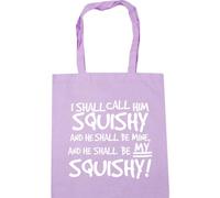 Hippowarehouse I shall call him squishy and he shall be mine and he shall be my squishy! Tote Shopping Gym Beach Bag 42cm x38cm, 10 litres