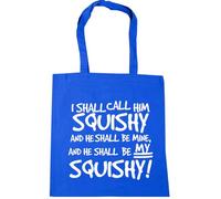 Hippowarehouse I shall call him squishy and he shall be mine and he shall be my squishy! Tote Shopping Gym Beach Bag 42cm x38cm, 10 litres