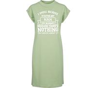Hippowarehouse I Smile Because You're My nan I Laugh Because There's Nothing You can do About it t-Shirt Dress Women's Adults Nightie Nightdress