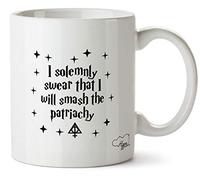 Hippowarehouse I Solemnly Swear I Will Smash The Patriarchy Printed Mug Cup Ceramic 10oz