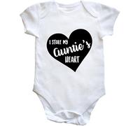 Hippowarehouse I Stole My Auntie's Heart (Slanted) baby vest bodysuit (short sleeve) boys girls