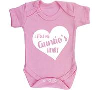 Hippowarehouse I Stole My Auntie's Heart (Slanted) baby vest bodysuit (short sleeve) boys girls