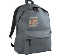 HippoWarehouse I Stopped Farming to Be Here Backpack ruck Sack Dimensions: 31 x 42 x 21 cm Capacity: 18 litres