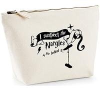 Hippowarehouse I Suspect The Nargles Are Behind It Quote printed make up cosmetic wash bag 18x19x9cm