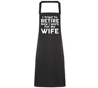 Hippowarehouse I tried to retire now I work for my wife Apron kitchen cooking painting DIY onesize adult
