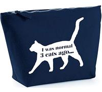 Hippowarehouse I was normal 3 cats ago printed make up cosmetic wash bag 18x19x9cm