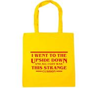 Hippowarehouse I Went To The Upside Down And All I Got Was This Strange Cushion Tote Shopping Gym Beach Bag 42cm x38cm, 10 litres