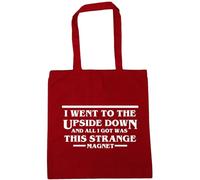 Hippowarehouse I Went To The Upside Down And All I Got Was This Strange Magnet Tote Shopping Gym Beach Bag 42cm x38cm, 10 litres