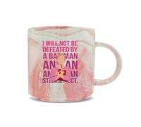 Hippowarehouse I Will not be Defeated by a Bad Man and an American Stick Insect Printed Mug Various Colour Options Ceramic Cup Kitchenware 11oz