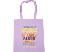 Hippowarehouse I would like to apologise to anyone I have not yet offended. Please be patient. I will get to you shortly Tote Shopping Gym Beach Bag 42cm x38cm, 10 litres