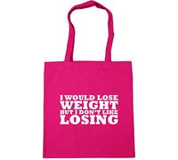 Hippowarehouse I would lose weight but I don’t like losing Tote Shopping Gym Beach Bag 42cm x38cm, 10 litres