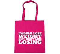 Hippowarehouse I would lose weight but I dont like losing Tote Shopping Gym Beach Bag 42cm x38cm, 10 litres