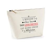 Hippowarehouse I Wouldn't kiss You Under General Anaesthetic let Alone Under a Mistletoe Printed Make up Cosmetic wash Bag 18x19x9cm