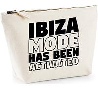 Hippowarehouse Ibiza mode has been activated printed make up cosmetic wash bag 18x19x9cm