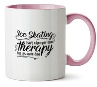 Hippowarehouse ice Skating Isn't Cheaper Than Therapy but It's More Fun Printed Mug Various Colour Options Ceramic Cup Kitchenware 11oz