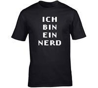 Hippowarehouse Ich bin EIN Nerd Unisex Short Sleeve t-Shirt (Specific Size Guide in Description) Black