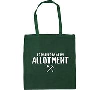 Hippowarehouse I'd Rather Be at My Allotment Tote Shopping Gym Beach Bag 42cm x38cm, 10 litres