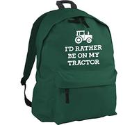 HippoWarehouse I'd Rather be on My Tractor Farmer Backpack ruck Sack Dimensions: 31 x 42 x 21 cm Capacity: 18 litres