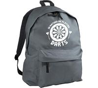 Hippowarehouse I'd rather be playing darts backpack ruck sack Dimensions: 31 x 42 x 21 cm Capacity: 18 litres