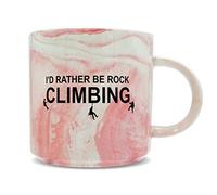 Hippowarehouse I'd Rather be Rock Climbing Printed Mug Various Colour Options Ceramic Cup Kitchenware 11oz