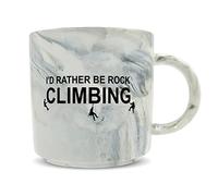 Hippowarehouse I'd Rather be Rock Climbing Printed Mug Various Colour Options Ceramic Cup Kitchenware 11oz