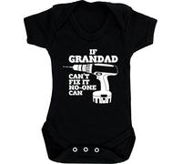 Hippowarehouse If Grandad Can't Fix It No-One Can baby vest bodysuit (short sleeve) boys girls