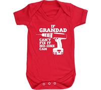 Hippowarehouse If Grandad Can't Fix It No-One Can baby vest bodysuit (short sleeve) boys girls