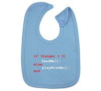 Hippowarehouse If Hungry Feed me Programming Cotton Baby Nursing bib Boys Girls 35cmx22cm