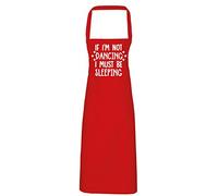 Hippowarehouse If I'm not dancing I must be sleeping Apron kitchen cooking painting DIY onesize adult