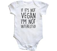 Hippowarehouse If It's Not Vegan I'm Not Interested baby vest bodysuit (short sleeve) boys girls