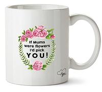 Hippowarehouse If Mums were Flowers id Pick You! - Mother's Day Printed Mug Cup Ceramic 10oz